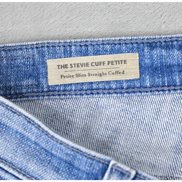 Ag Adriano Goldschmied Jeans Stevie Cuff Women's 25P (27x24) Distressed - Picture 2 of 11